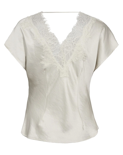 Co' Couture - Idun CC Lace Bluse - Off White